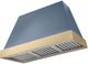 AGA Euclid 48" Stone Blue Wall Mounted Range Hood  with Brushed Brass Trim-0