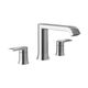 Moen® Genta Chrome Two-Handle Low Arc Roman Tub Faucet-1