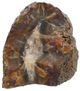 A & B Home Black/Brown Cut Base Agate Ends-0