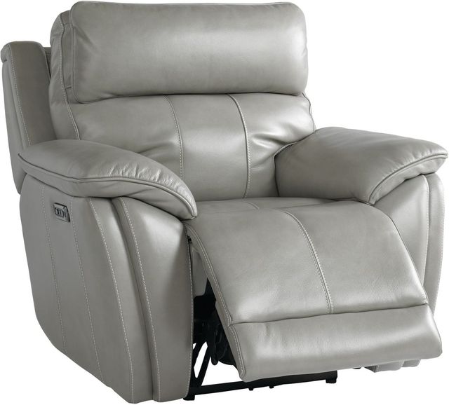 Bassett® Furniture Club Level Levitate Nickel Leather Wallsaver Power Recliner -1
