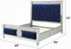 ACME Furniture Varian Blue/Silver Queen Upholstered Bed-2