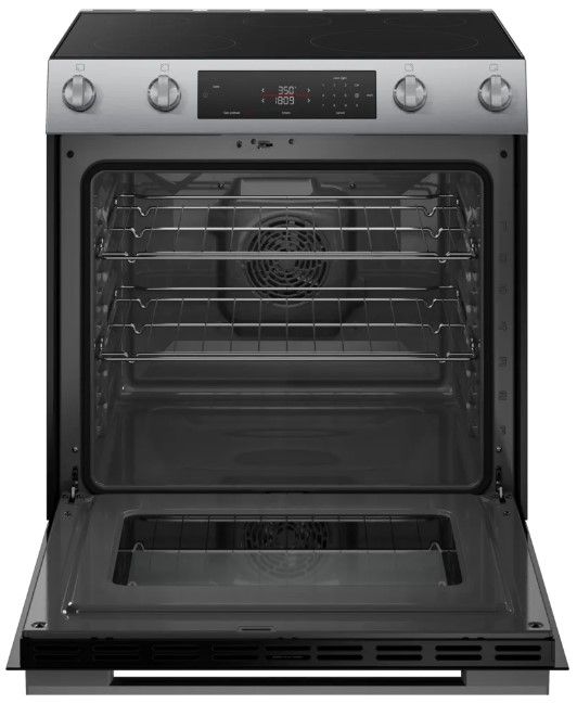 Bosch® 100 Series 30" Stainless Steel Slide-In Electric Range-1