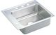 Elkay Lustertone® Classic Lustrous Satin Stainless Steel 22" x 19.5" x 4" 2LM-Hole Single Bowl Drop-in Classroom ADA Sink with Quick-Clip-0