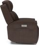 Flexsteel® Barnett Chocolate Power Recliner with Power Headrest and Lumbar-3
