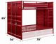 ACME Furniture Cargo Red Full Over Full Bunk Bed-2