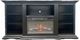Million Dollar Rustic Fresno 72'' Midnight TV Stand with Fireplace-0