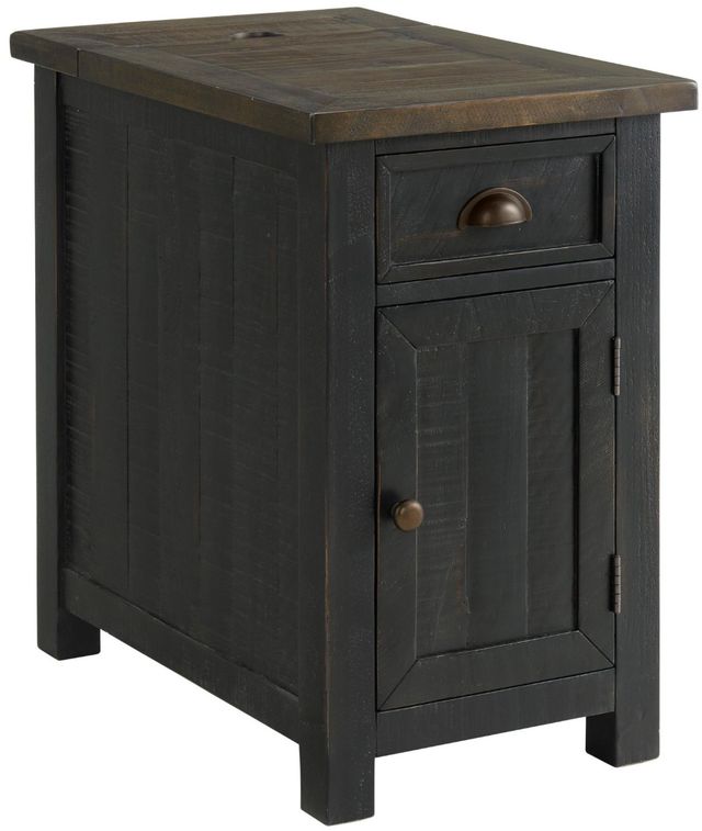 Martin Svensson Monterey Brown Chairside Table with Black Base-0