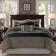 Olliix by Madison Park Black Full Palmer 7 Piece Comforter Set-0