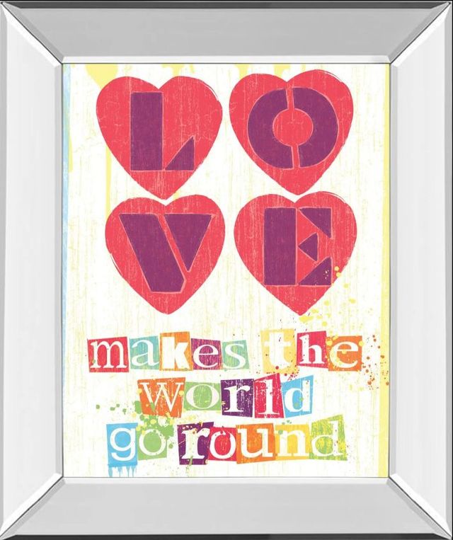 Classy Art Must Be Love I by Tom Frazier Mirror Framed Wall Art-0