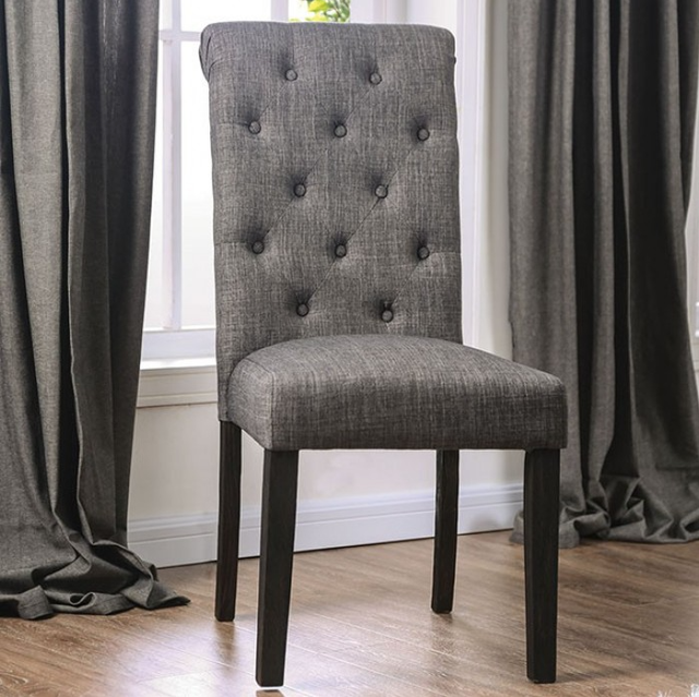Furniture of America® Alfred 2-Piece Antique Black/Gray Bar Stool Set-3