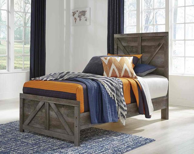 Signature Design by Ashley® Wynnlow Gray Twin Crossbuck Panel Headboard/Footboard-1