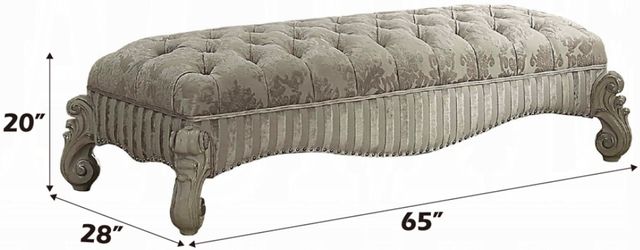 ACME Furniture Versailles Bone White/Ivory Bench-2