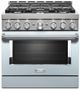 KitchenAid® 36" Misty Blue Smart Pro Style Gas Range-0