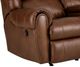 HomeStretch Laredo Cognac Leather Manual Reclining Loveseat-1
