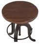 Home Trends & Design Industrial Teak Natural Patina Adjustable Stool-1