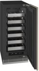 U-Line® Home Collection 15" 2.8 Cu. Ft. Panel Ready Wine Refrigerator with Solid Door-3