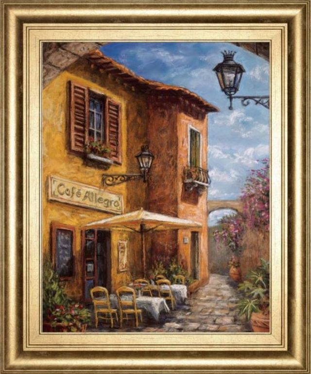 Classy Art Courtyard Cafã by Surridge, M Wall Art-0
