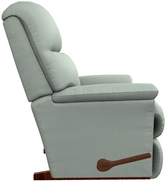La-Z-Boy® Reed Seafoam Leather Manual Rocking Recliner-3