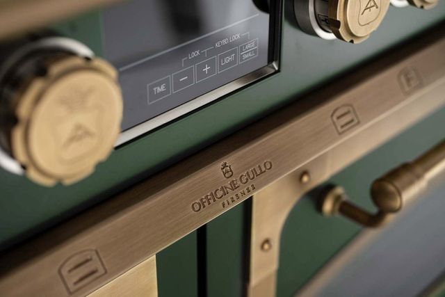 Officine Gullo Fiorentina 60" Custom Color Pro Style Induction Range with Solid Door-2