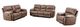 Mazin Furniture Easton Light Brown Power Reclining Loveseat with Center Console-3