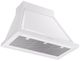 Ilve® Nostalgie II Noblesse 36" White Wall Mounted Range Hood with Chrome Trim-1