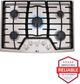 LG 30" Stainless Steel Gas Cooktop-2