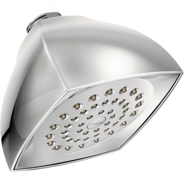 Moen® Chrome One-Function 4.06" Diameter Eco-Performance Showerhead-0