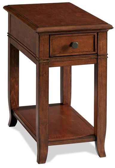 Riverside Furniture Campbell Burnished Cherry Chairside Table-1