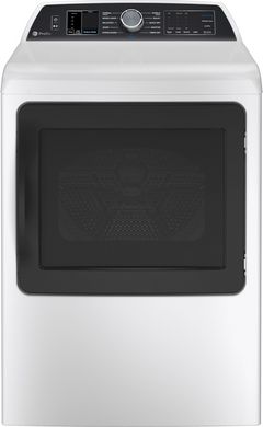 GE Profile™ 7.4 Cu. Ft. White Front Load Electric Dryer