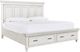 aspenhome® Caraway Aged Ivory King Panel Storage Bed-0