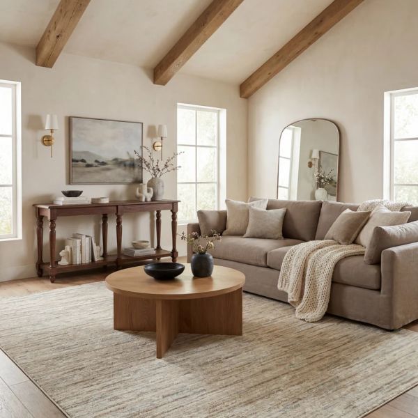 Oriental Weavers™ Lauren Beige 5'x7' Style 3 Area Rug-1