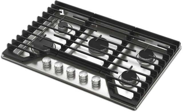 Whirlpool® 30" Stainless Steel Gas Cooktop-2