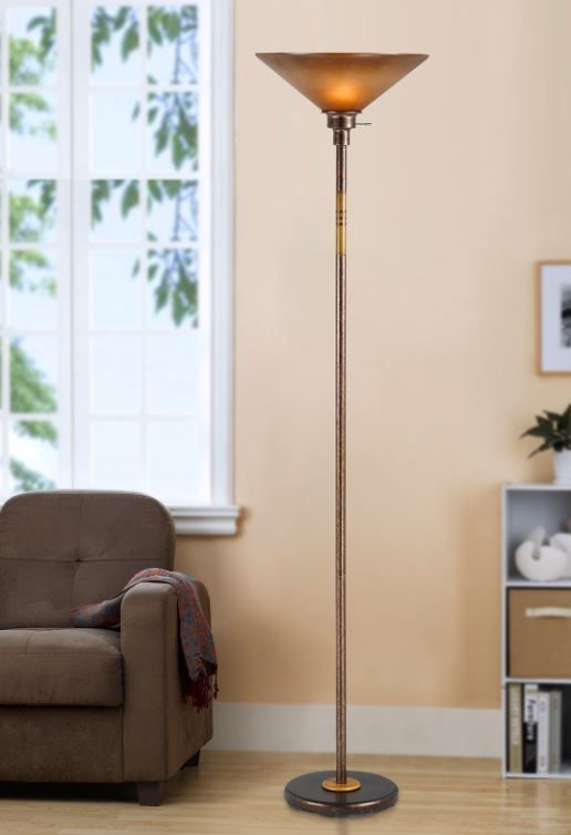 Cal® Lighting & Accessories Rust Torchiere-1