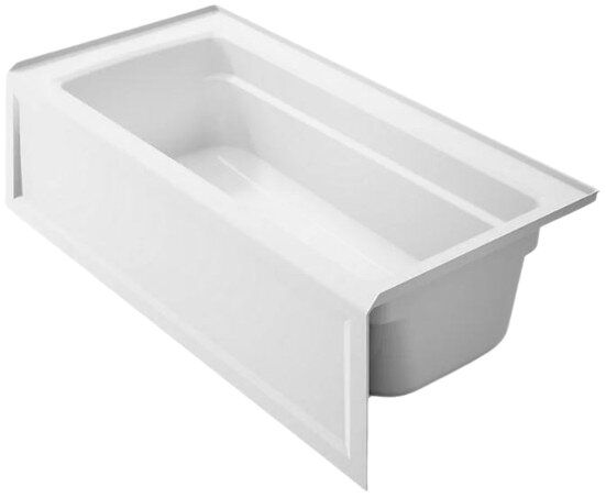 KOHLER® Archer® White 66" x 32" Alcove Bath with Bask® Heated Surface - Right Drain-0