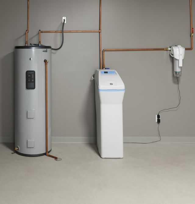 GE® 40,000 Grain Light Gray Smart Water Softener-6