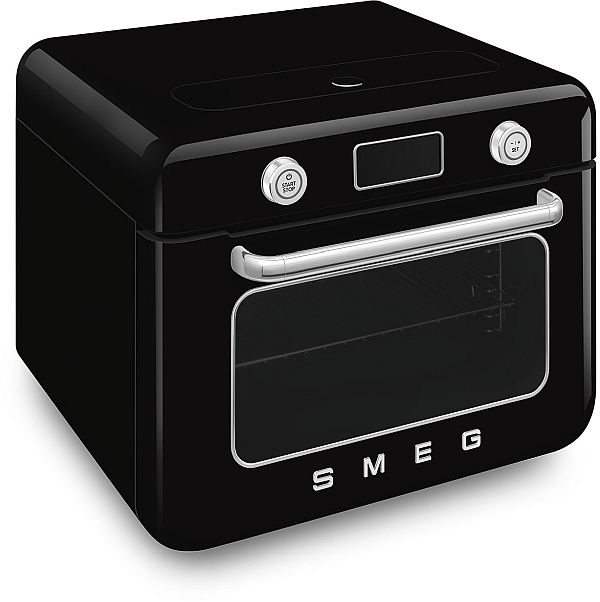 Smeg 50's Style 20" Black Countertop Combi Steam Oven-3