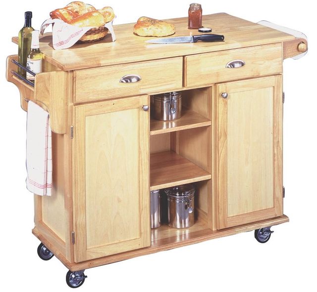 homestyles® General Line Brown Kitchen Cart-0