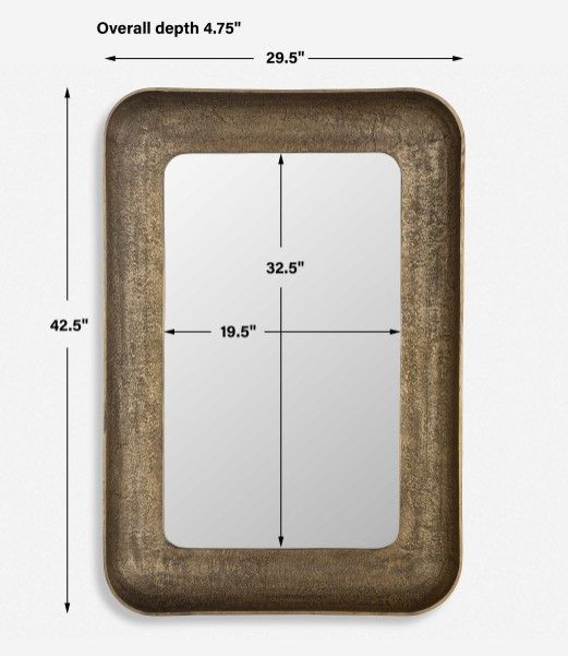 Uttermost® Alvaro Antique Brass Mirror-2