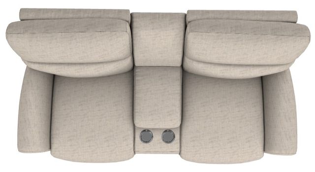 La-Z-Boy® Robin Taupe Power Reclining Loveseat with Console, Headrest, and Lumbar-4