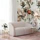 TOV Furniture Yara Pleated Beige Velvet Loveseat-4