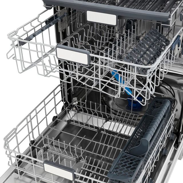 ZLINE Autograph Edition Monument 24" Stainless Steel Top Touch Control Tall Tub Dishwasher with Champagne Bronze Helix Handle and 3rd Rack -3