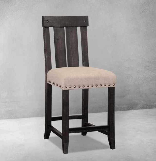 Modus Furniture Yosemite Neutral Tan/Rustic Dark Cafe Counter Stool-1