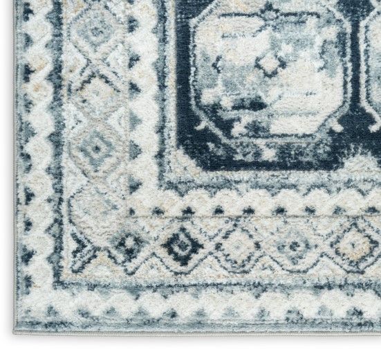 Nourison Home™ Dekor Gray/Navy Indoor 5'x7' Area Rug-2