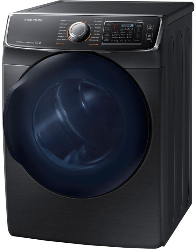 Samsung 7.5 Cu. Ft. Black Stainless Steel Front Load Electric Dryer-3