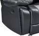 New Classic® Home Furnishings Nikko Black/Gray Manual Dual Reclining Console Loveseat-5