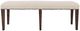 Jofran Inc. Fairview Beige/Oak Backless Dining Bench-2