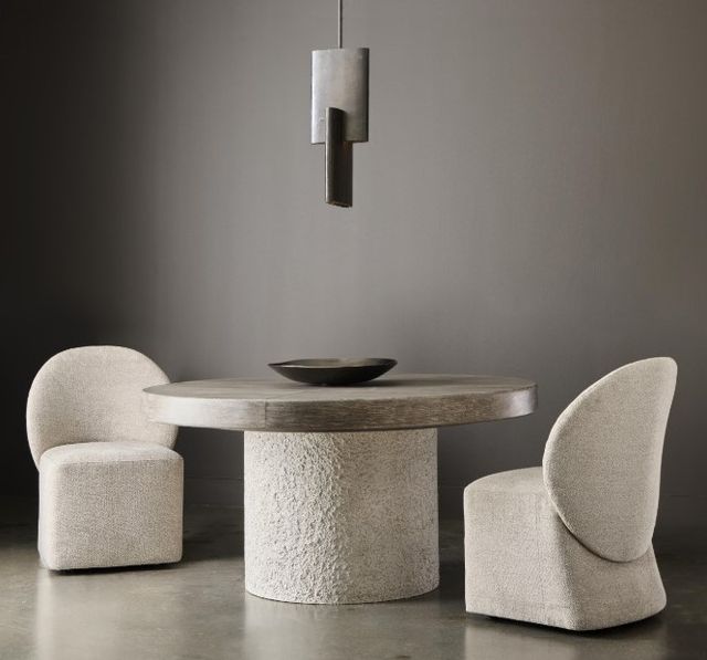Bernhardt Monolith Gray Upholstered Side Chair-1