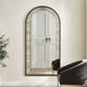 Uttermost® Marlowe Black Full Length Arch Mirror-1