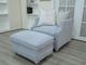 Magnussen Home® Townsend Silver Ottoman-2