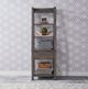 Liberty Furniture Modern Farmhouse Dusty Charcoal Leaning Bookcase-1